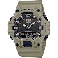 RELOJ CASIO G-SHOCK HOMBRE ANÁLOGO Y DIGITAL HDC700-3A3V CON RESISTENCIA AL AGU
